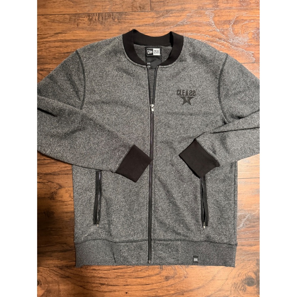 New Era CLE 22 All-Star Game Mens Full Zip Bomber Sweatshirt Gray Large‎